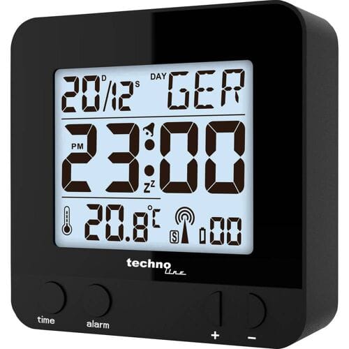 Radio gestuurde Wekker - Datum - Temperatuur - Technoline WT 235