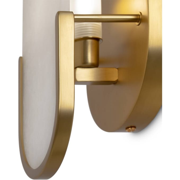 Maytoni wandlamp Marmo, goud, metaal/steen, hoogte 30,5 cm
