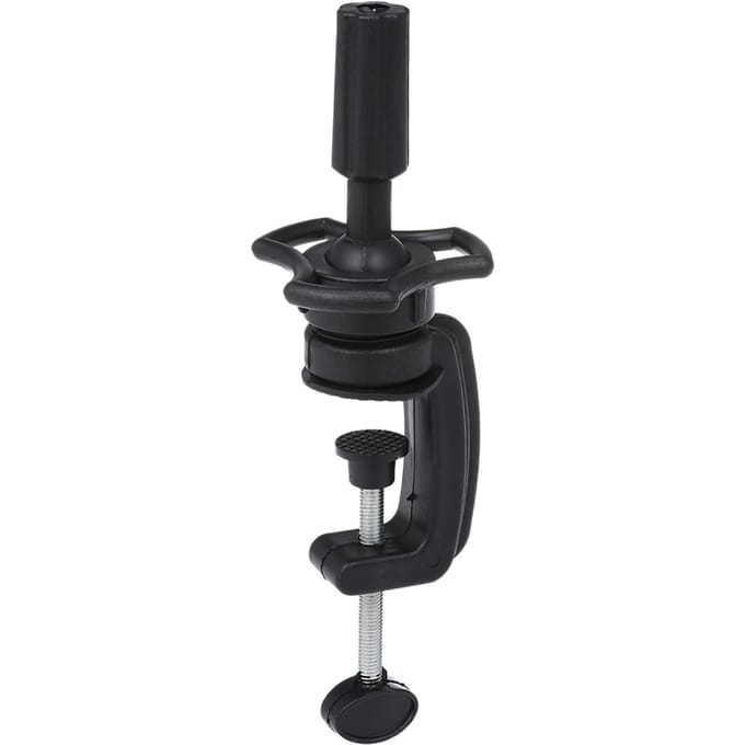 Mannequin Trainingshoofd Standaard Pruikenhouder Standaard Bureau Tafelklem Plastic Metaal Haaraccessoire Tool black