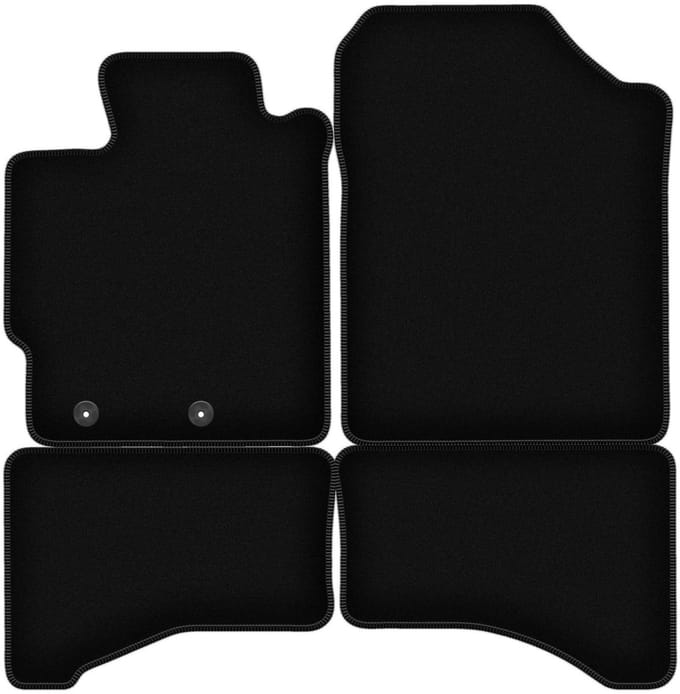 BASIC zwarte veloursmatten voor: Toyota Yaris III FL hatchback (2017-2020)