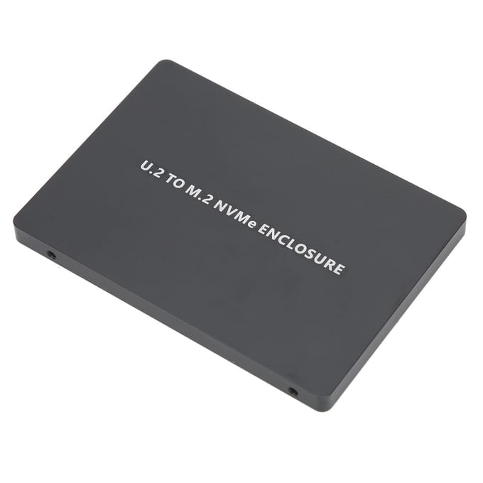 Boîtier pour disque dur U2BOX PCIE 3.0 NVME vers U.2, boîtier SSD U2 en aluminium SFF8639, noir  (Pas noir