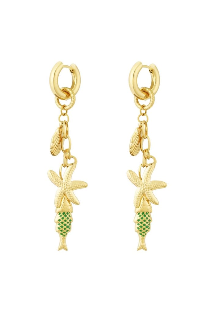 Oorbellen sea World Gold
