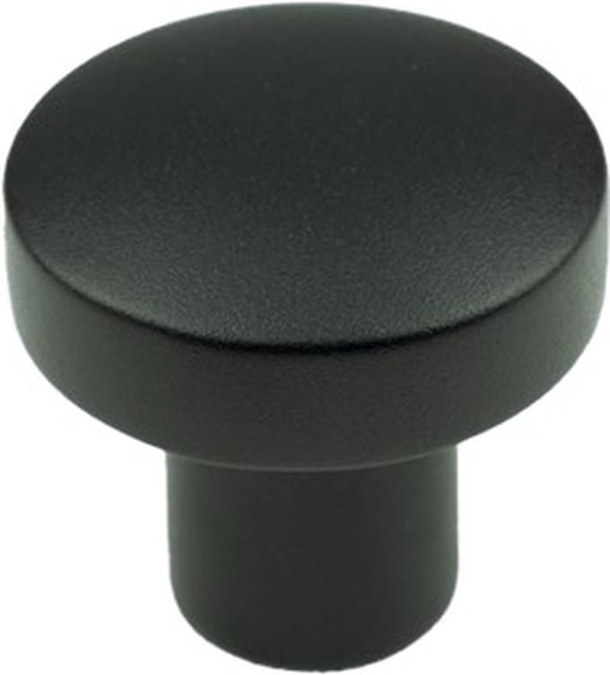 Ami knop 169/50 varo zwart 9005str ( a 1 st )