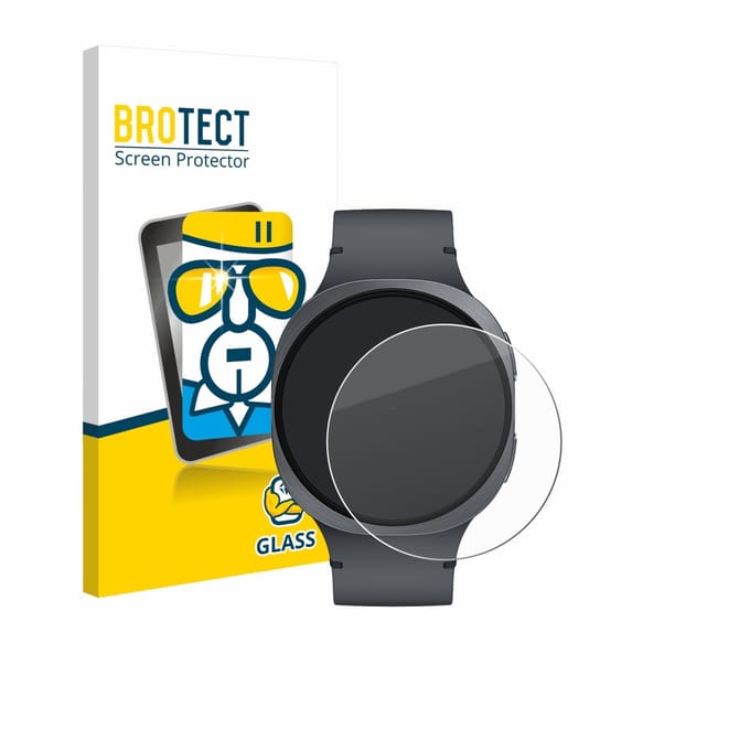 BROTECT - Glas Screenprotector voor Samsung Galaxy Watch 8 / 9 (44 mm) - Gehard Beschermglas 9H