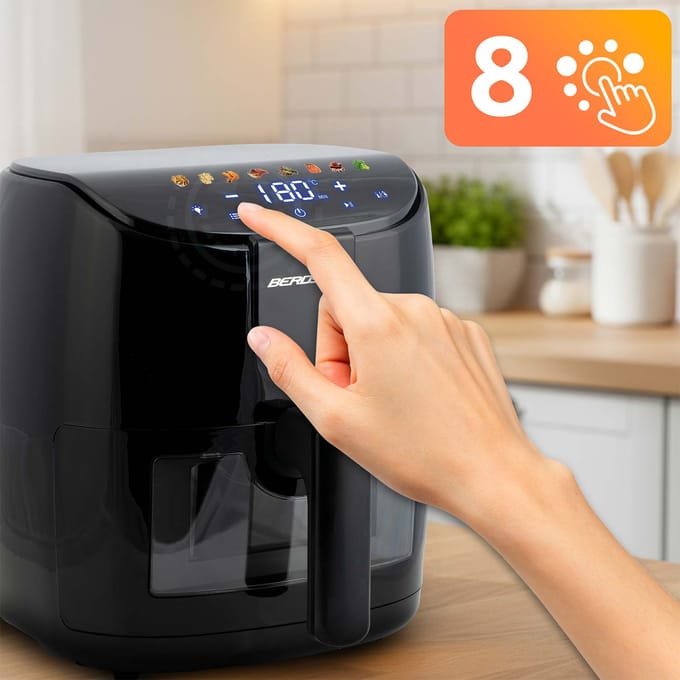Berdsen BD-658 - Airfryer - 4 liter - 1500W - Zwart