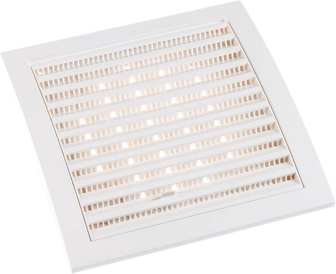 Rond Ventilatierooster 125mm met Schuifregelaar en Insectenhor