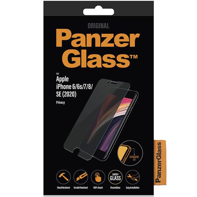 PanzerGlass Privacy Screenprotector Apple iPhone SE (2020/2022) | 8 | 7 | 6 | 6s | Standaard Fit