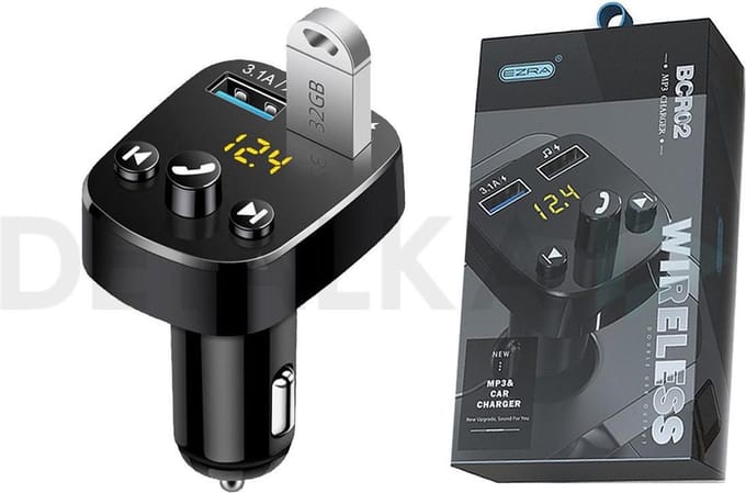 FM Transmitter Bluetooth - Autolader - Draadloze Carkit - 2x Fastcharger USB Poort - Handsfree Bellen - Voor Alle Telefoons - FM Transmitter Auto - Bluetooth 5.0