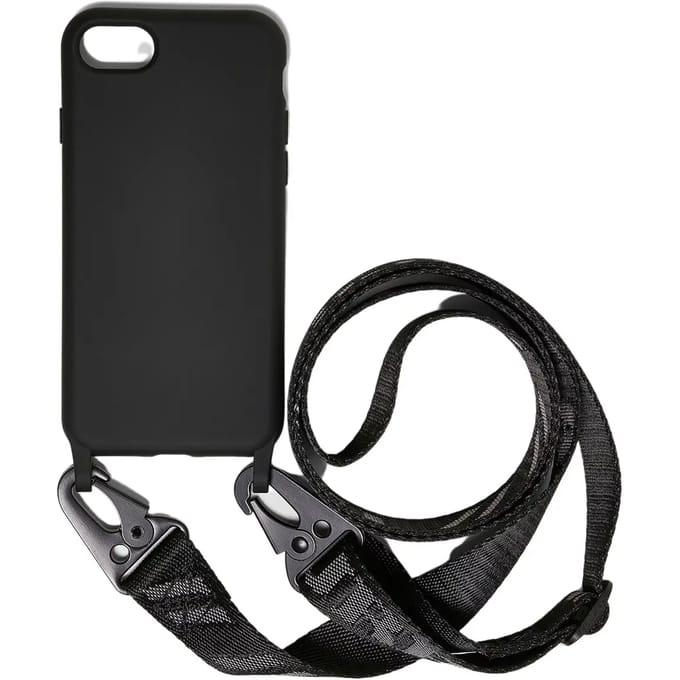 Urban Classics Phonecase with Logo Strap iPhone 6/7/8 Zwart