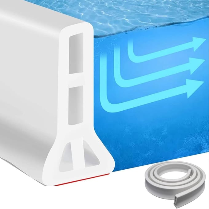 Opvouwbare douche waterkering - 7 x 200 cm - Nat-droog scheiding keuken/badkamer