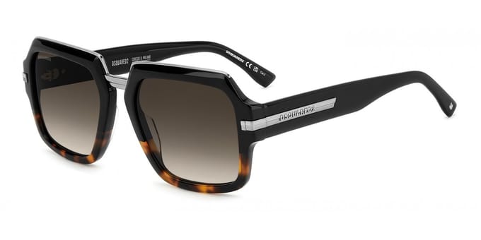 Dsquared2 D2 0159/S Black havana 55/21/145 MAN Zonnebrillen