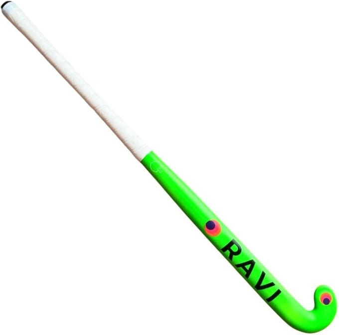 RAVI Hockeystick Junior - FLUO groen 31''