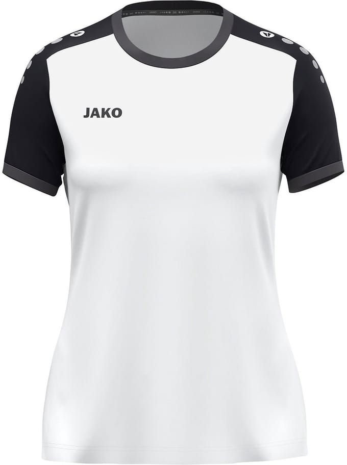 Jako Dynamic Shirt Korte Mouw Dames - Wit / Zwart / Antraciet | Maat: M