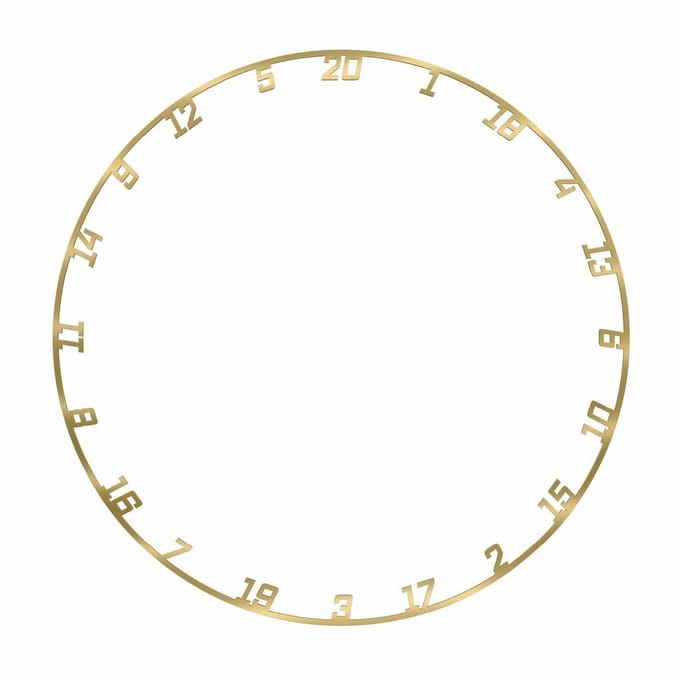 KOTO Gold Numberring - Cijferring Dartbord