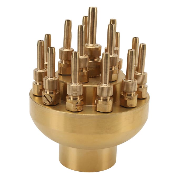 Fonteinsproeier Messing G2 Inch DN50 3-Laags Verstelbare Kolom Waterfonteinsproeier brown