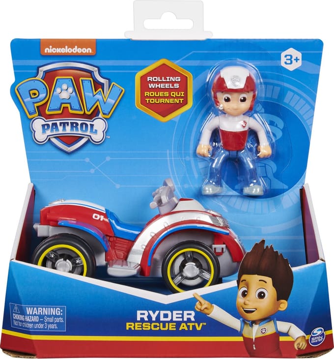 Spinmaster PAW Patrol Voertuig met Ryder Speelfiguren & personages