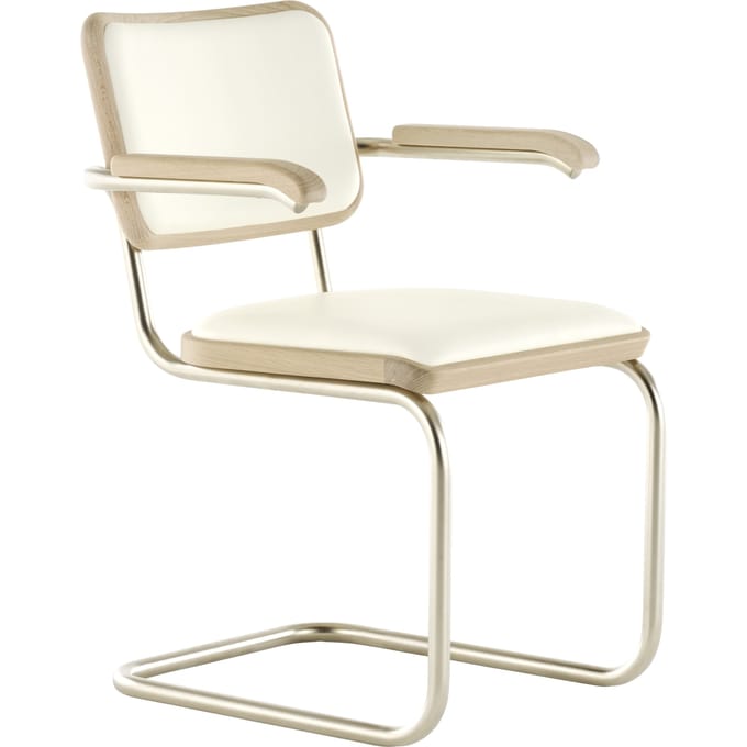 Thonet JS. THONET van Jil Sander S 64 P Nordic sledestoel - ThonetNordic3AlabasterWhite