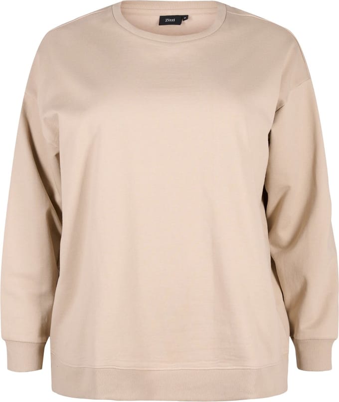 ZIZZI VMARINA, L/S, SWEAT Dames Trui - Sand - Maat S (42-44)