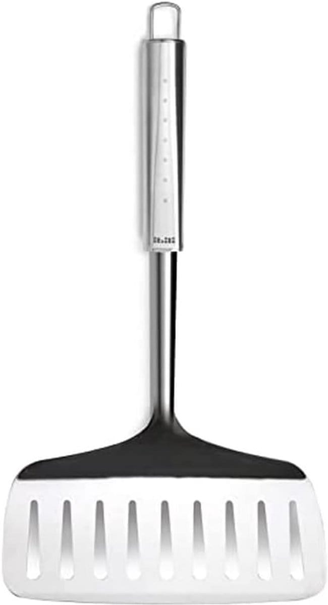 Vis opschepper - Visvork - Vis serveren - Roestvrij staal - 32 cm - Zilverkleurig