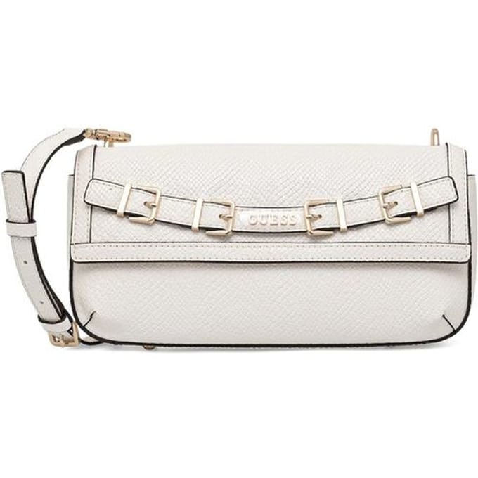 GUESS schoudertas Dovie Flap Shoulder Bag Cream White crème