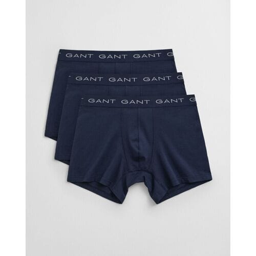 Gant Ondermode Boxer Briefs 3Pack Uni Color Marine / male