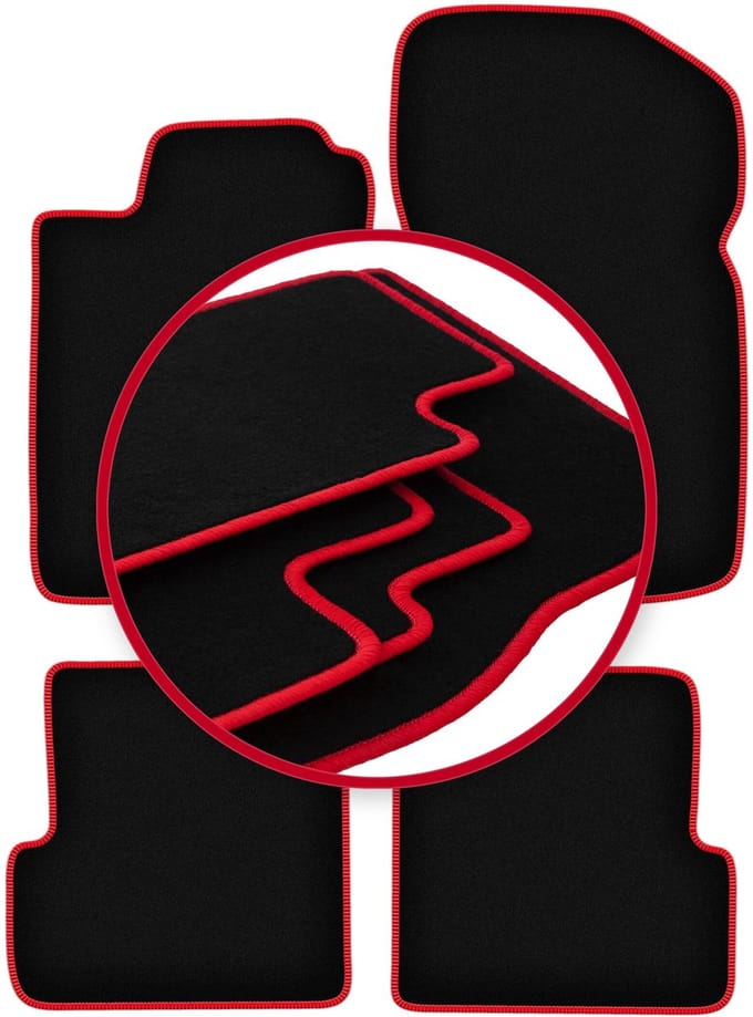 CARLUX-RED automatten voor: Renault Megane I cabrio, coupé (1995-2002)