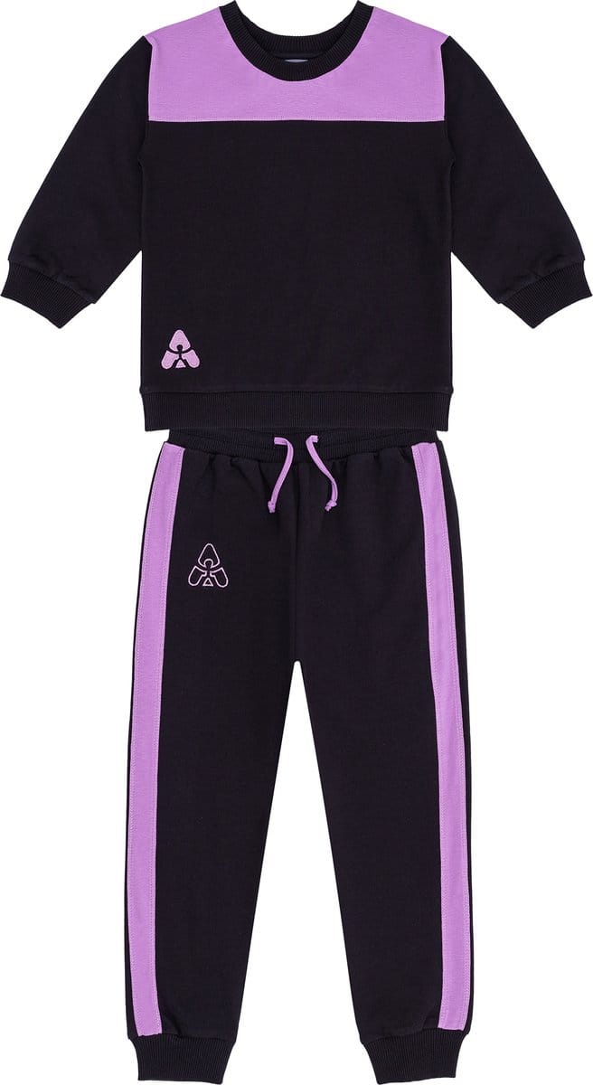 Gami Joggingpak meisjes met lila zijstreep 98 Lila