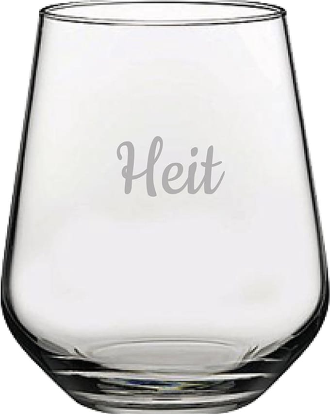 Gegraveerde Drinkglas 42,5cl Heit