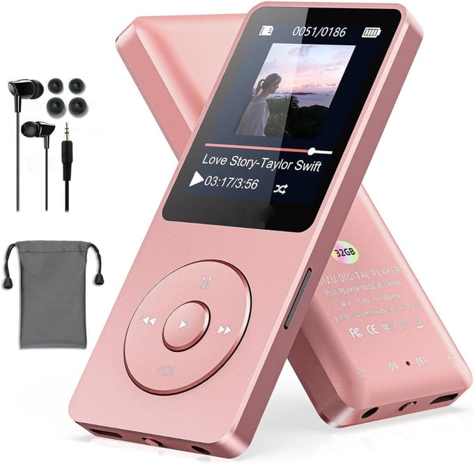 MP3 Speler Bluetooth - FM-Radio - Roze