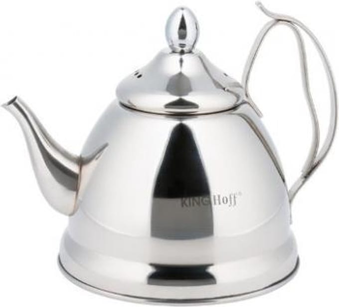 Kinghoff 3761 - Nostalgische theepot - 1 liter - RVS