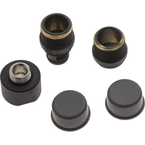 Kronenbach Lima 2.0 Black Replacement Connections for Shower Column 100.2799SM