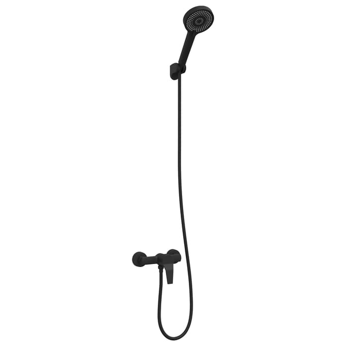 vidaXL - Douchkop - Set - Zwart - G - 1 - / - 2 - inches - Koper
