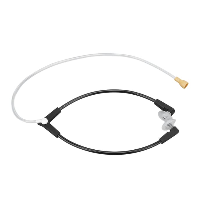 Luisterstethoscoop voor Gehoortest Monitoring Binauraal Lichtgewicht V-vormig Plastic black