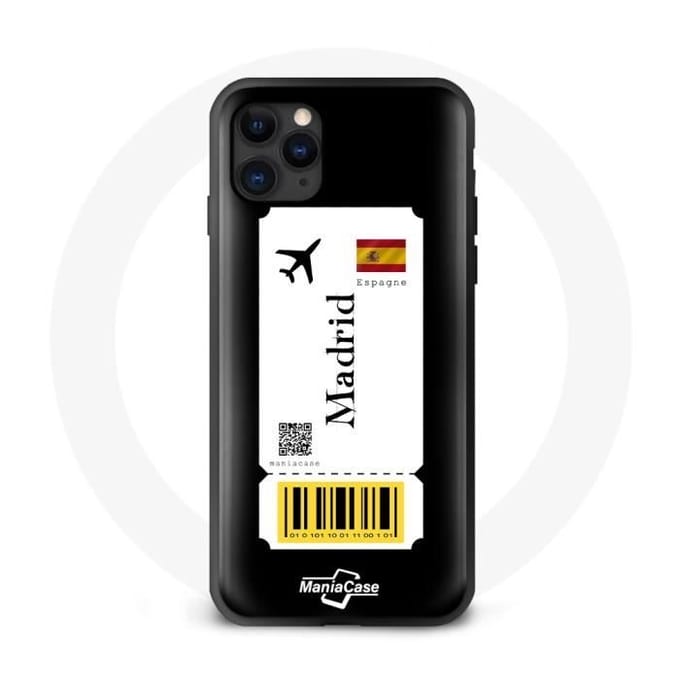 Coque iphone 13 billet d'avion madrid