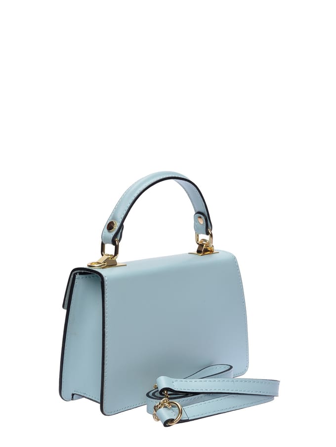 Roberta M Turquoise Rundleer Tas