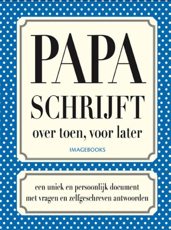Papa schrijft - invuldagboek