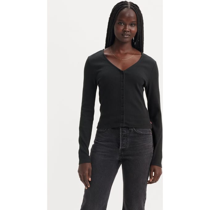 Levi's Muse Long-sleeve Tee Black Taglia: S | Maglie a manica lunga Outlet | Donna | Nero