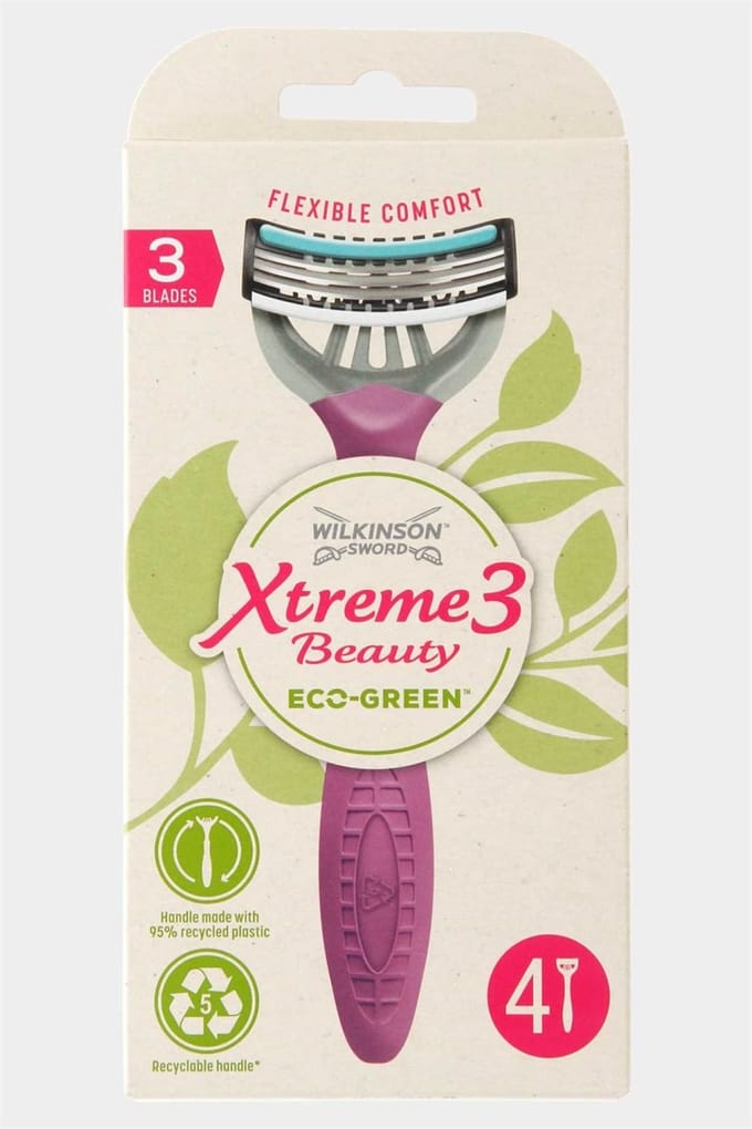 Wilkinson Xtreme3 Beauty Eco Green Wegwerpscheermesjes