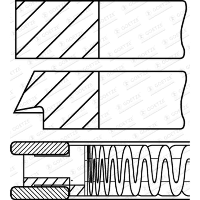 Goetze Engine Zuigerveren set GOETZE 08-141300-10