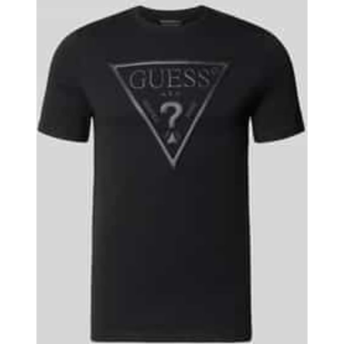 Guess T-shirt met zwart bedrukt logo