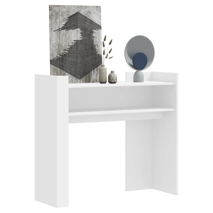 Vidaxl Console Tafel, Wit, 100X35X90 Cm, Materiaal Houtvezelplaat