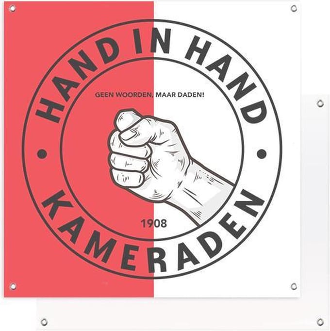 Tuinposter | Hand in Hand | 60 x 60 cm
