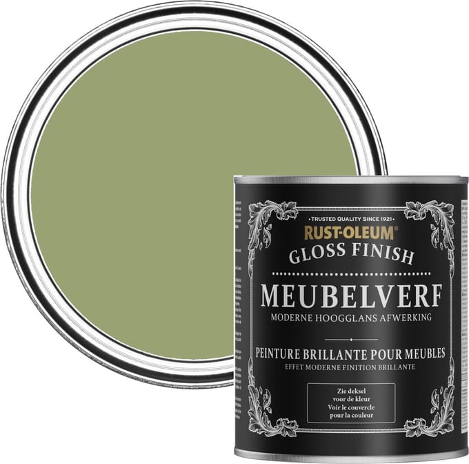Rust-Oleum Groen Meubelverf Hoogglans - Familiar Ground 750ml