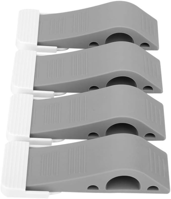 Veiligheid Deurstopper - 4 Pack TPR Rubber Wedge Stopper voor Kinderen en Baby's, Ideaal voor Thuis en Kantoor
