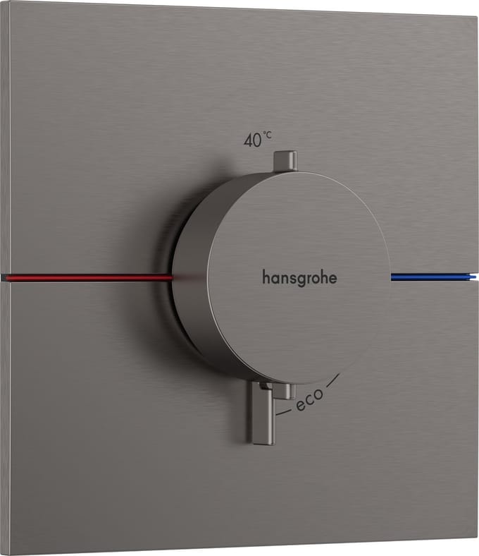 Hansgrohe ShowerSelect Comfort E Thermostaat - inbouw - zwart chroom (antraciet)