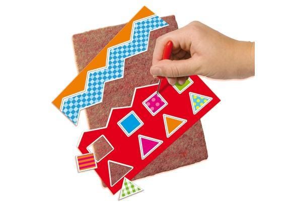 SES Creative Ik Leer Prikken met Prikpen en Prikmat - 9 Kaarten - Vanaf 3 Jaar - Schoencadeautjes Sinterklaas