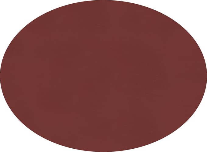 ZICZAC - Placemat TOGO - SET/6 - Ovaal - Dubbelzijdig - Kunstleer - 33x45 cm, rood