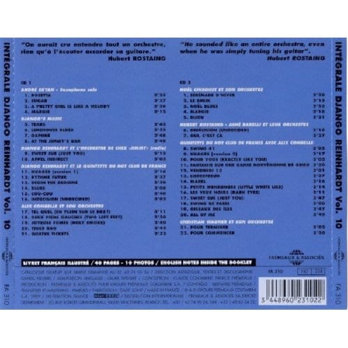 Django Reinhardt - Complete Django Reinhardt 10: Nuages (2 CD)