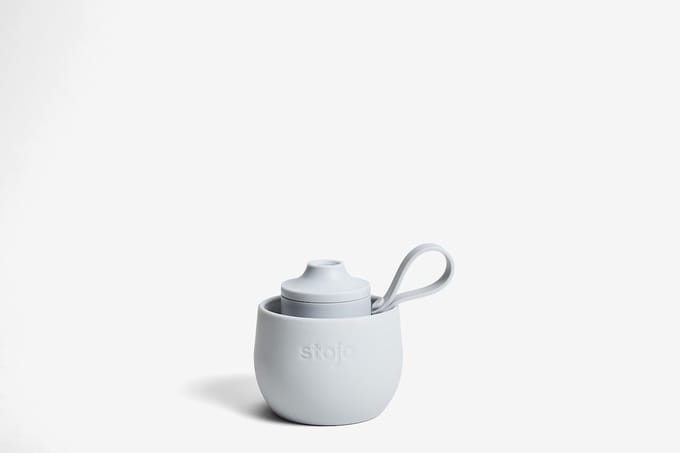 Stojo - Sport Drinkfles 590 ml Cashmere - Siliconen - Grijs -