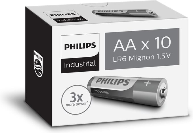 Philips Industrial AA batterij 1.5V (10 st.)